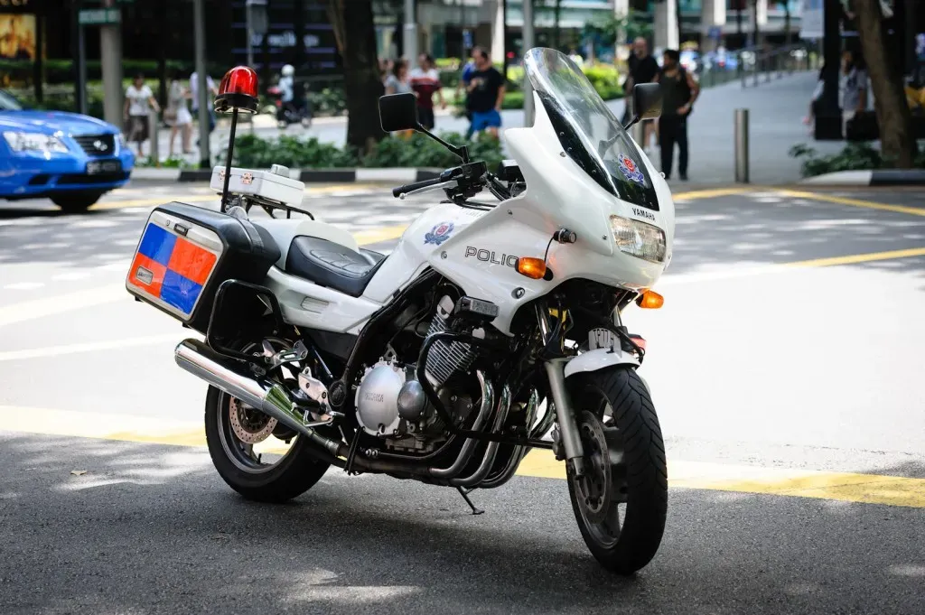 Police motorcycle in Singapore