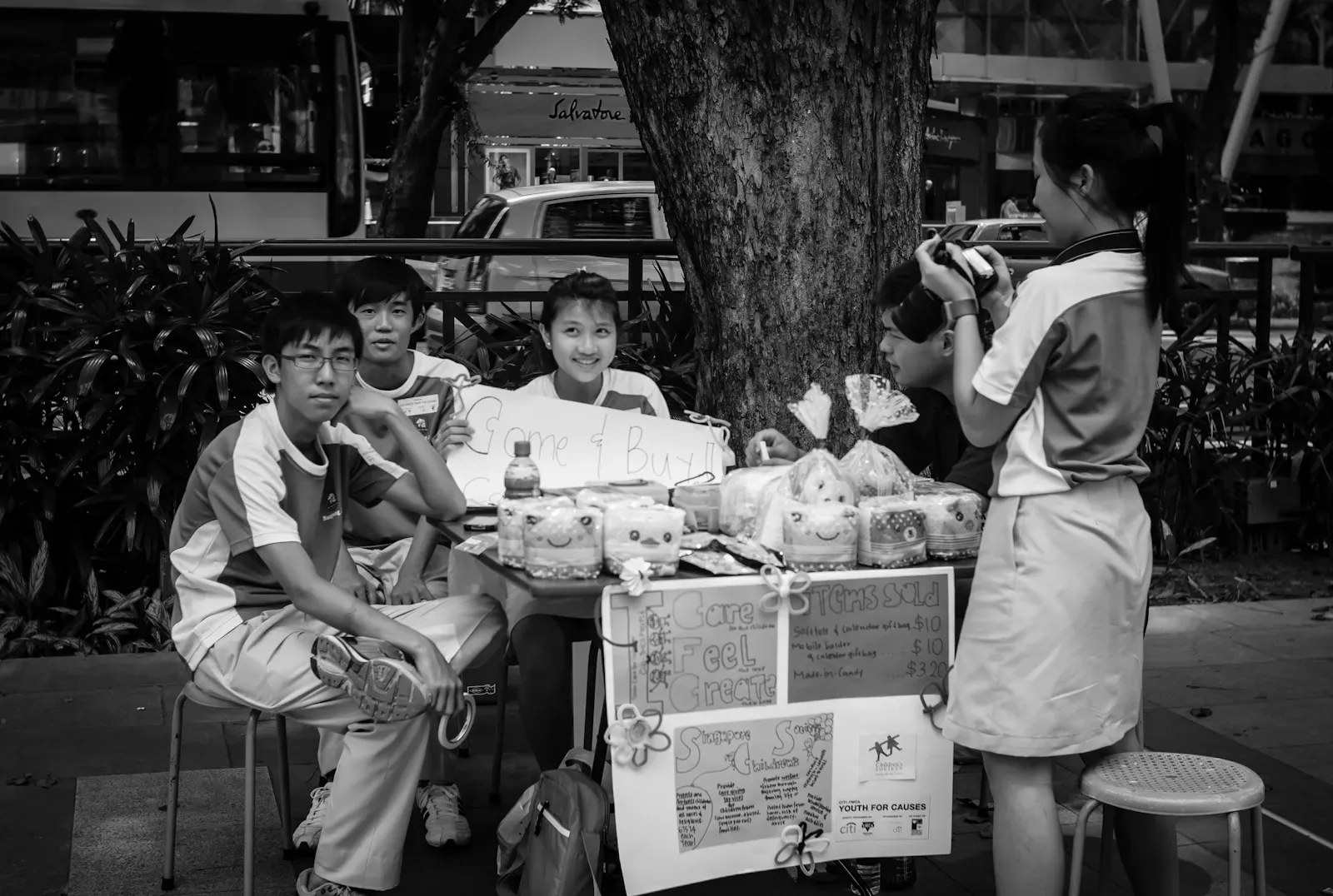 charity drive in Orchard by Nanyang Junior College