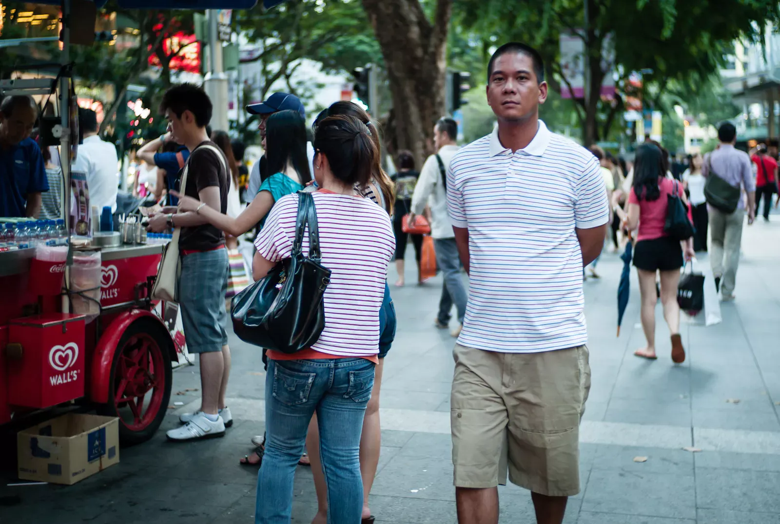 Couple wearing matching clothing