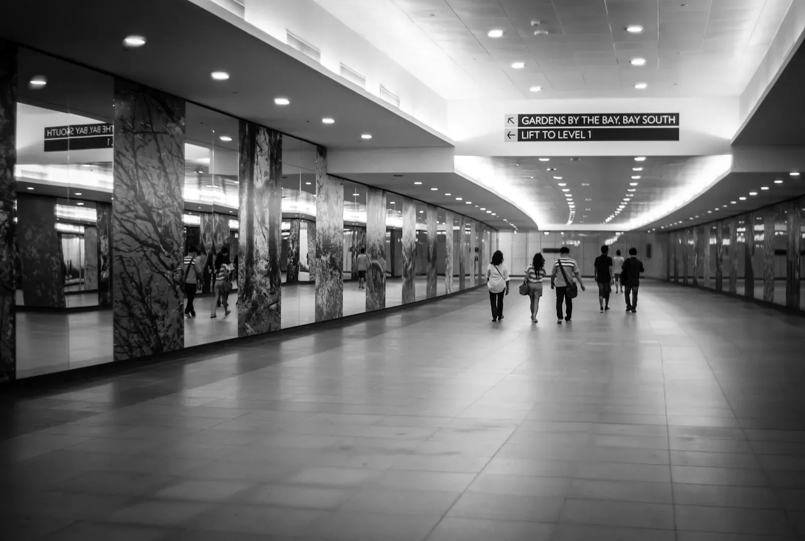 Underground passage in Singapore