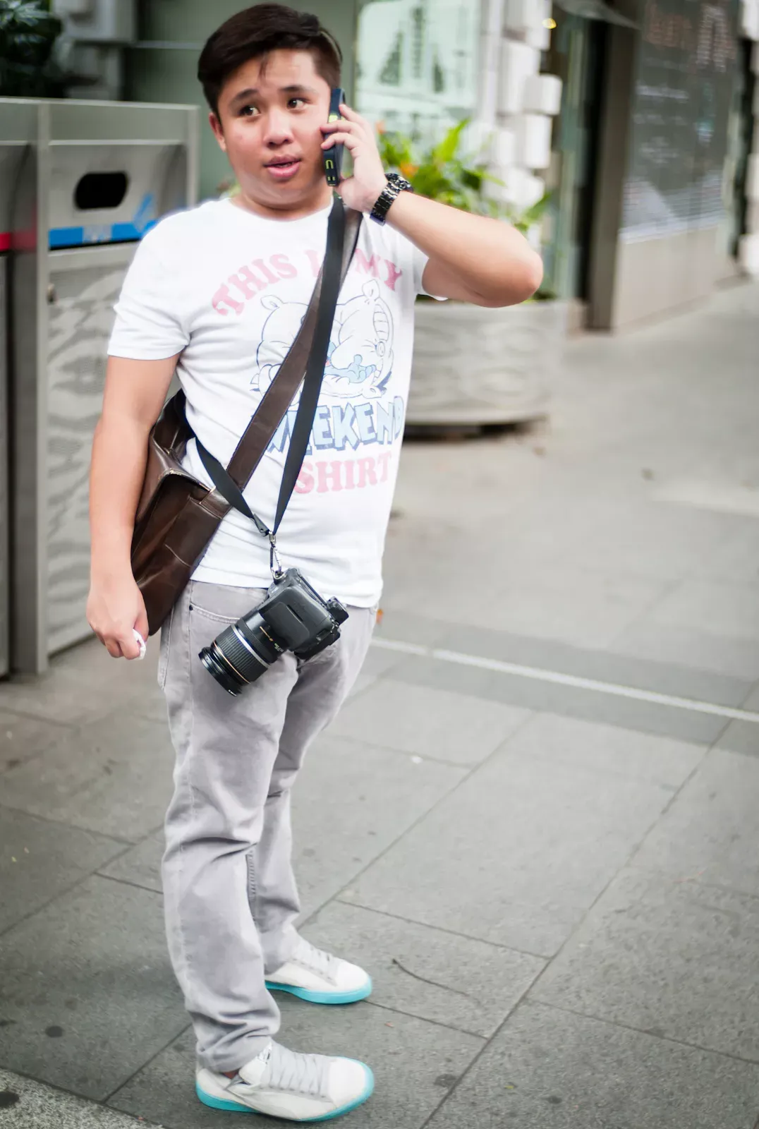 Photographer along Orchard Road