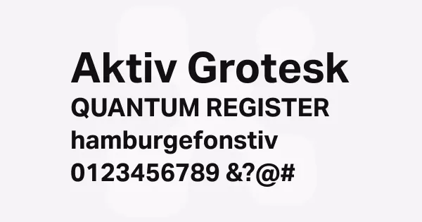 Aktiv Grotesk