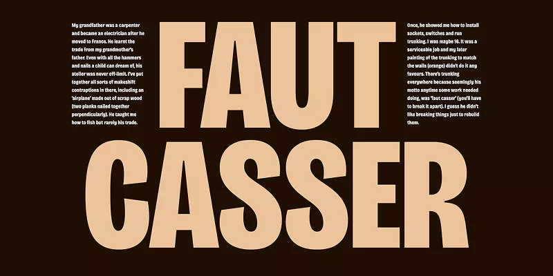 Bricolage Grotesque as both headline and body text