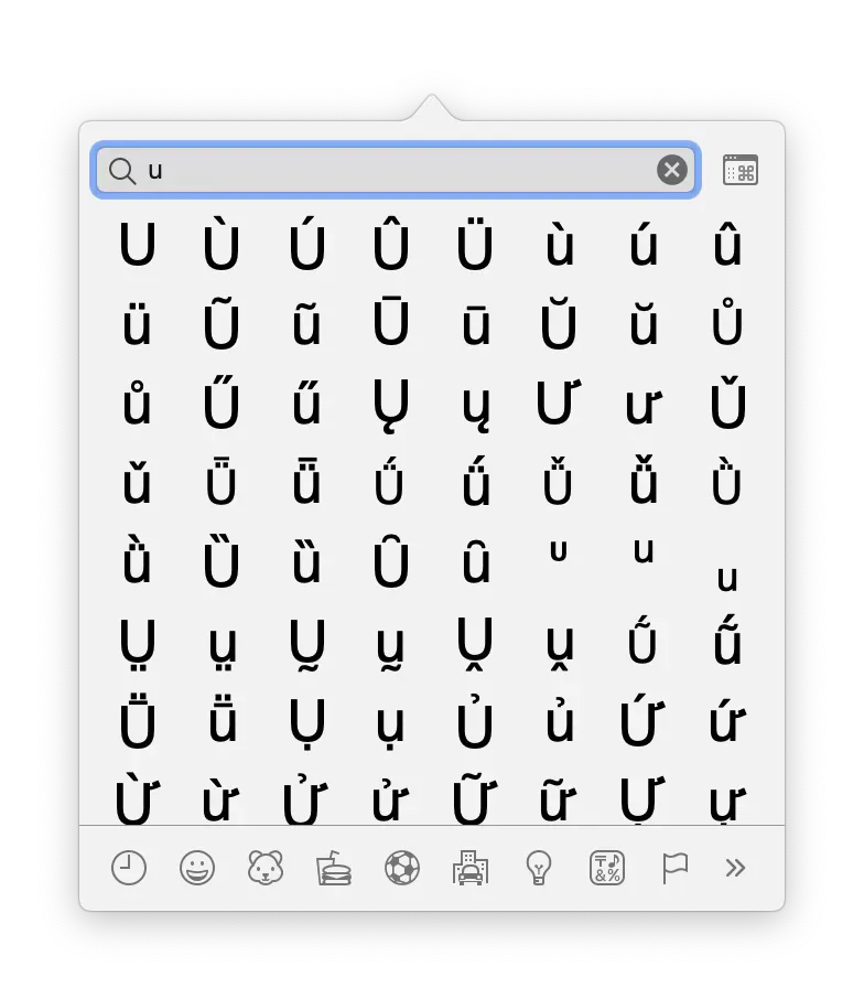Emoji & Symbols search