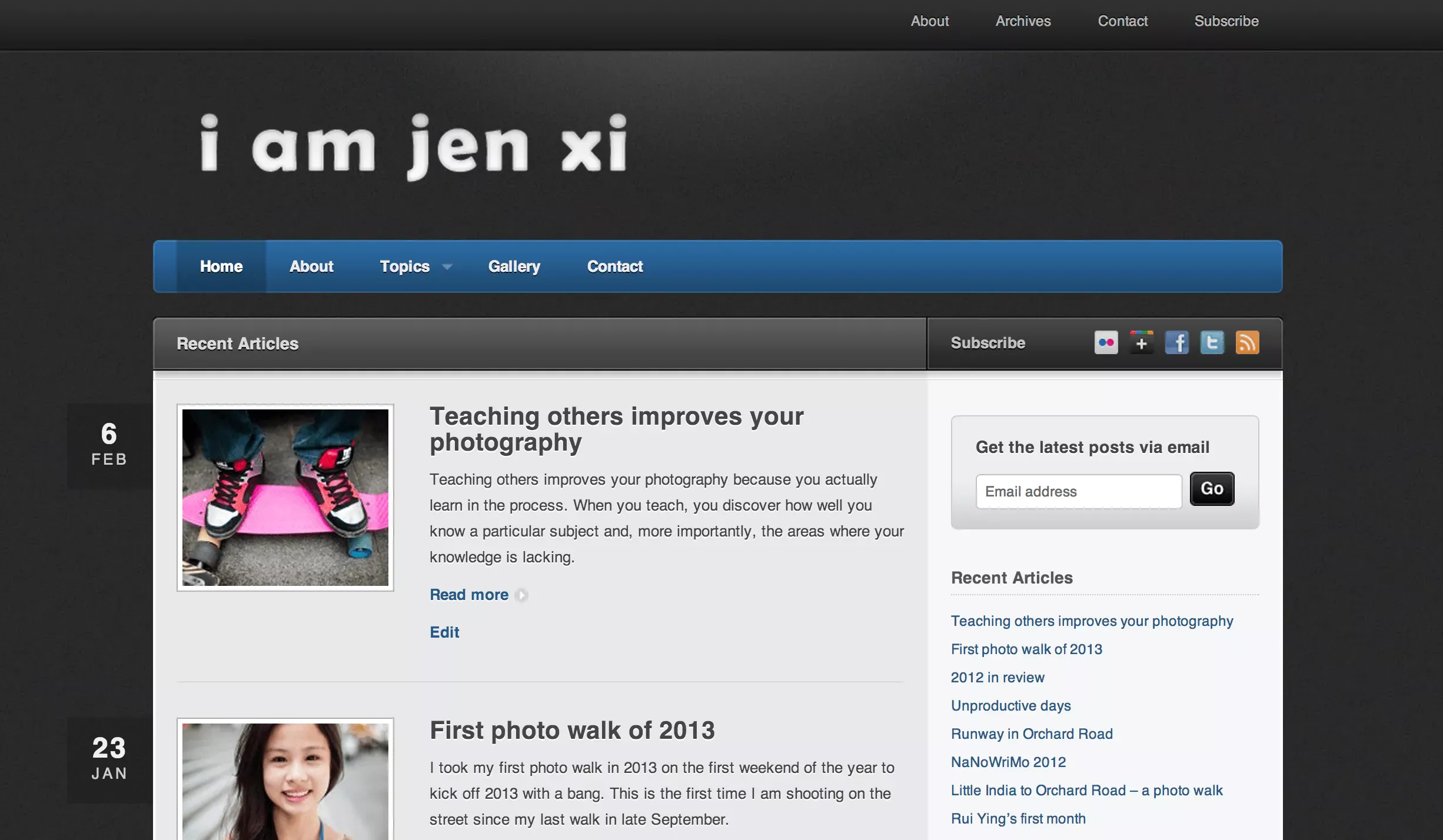 jenxi.com using Traction Pro by ThemeFoundry