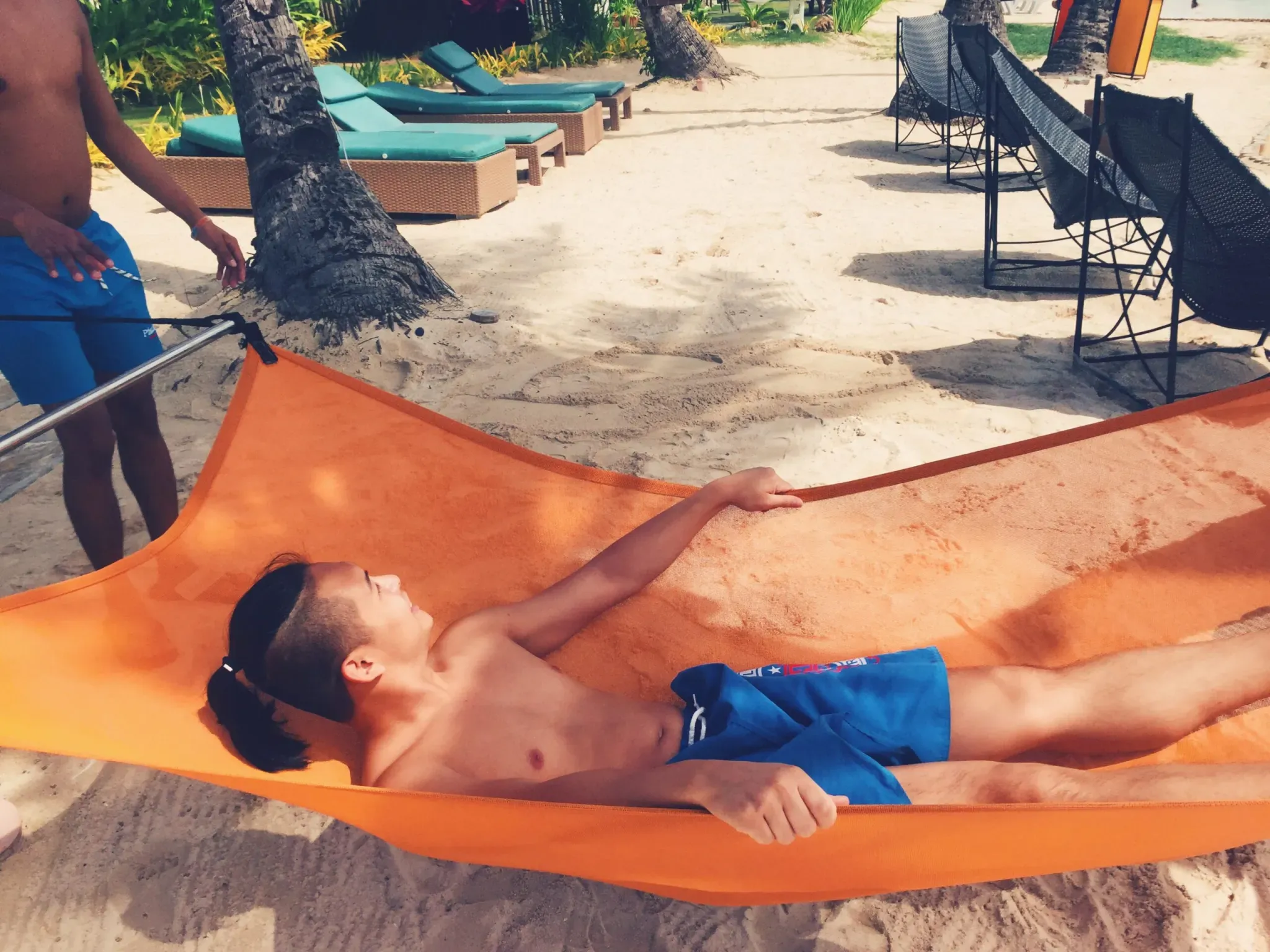 Boracay hammock on the beach