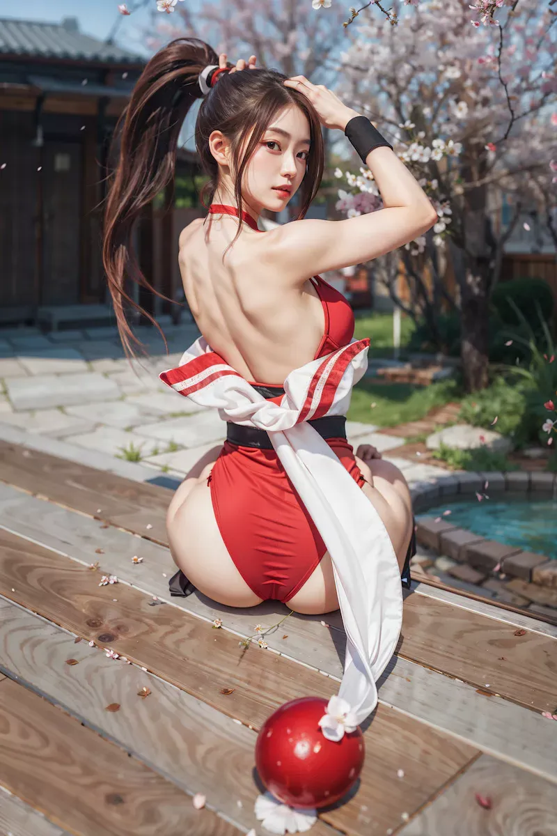 Mai Shiranui zen garden by Jenxi