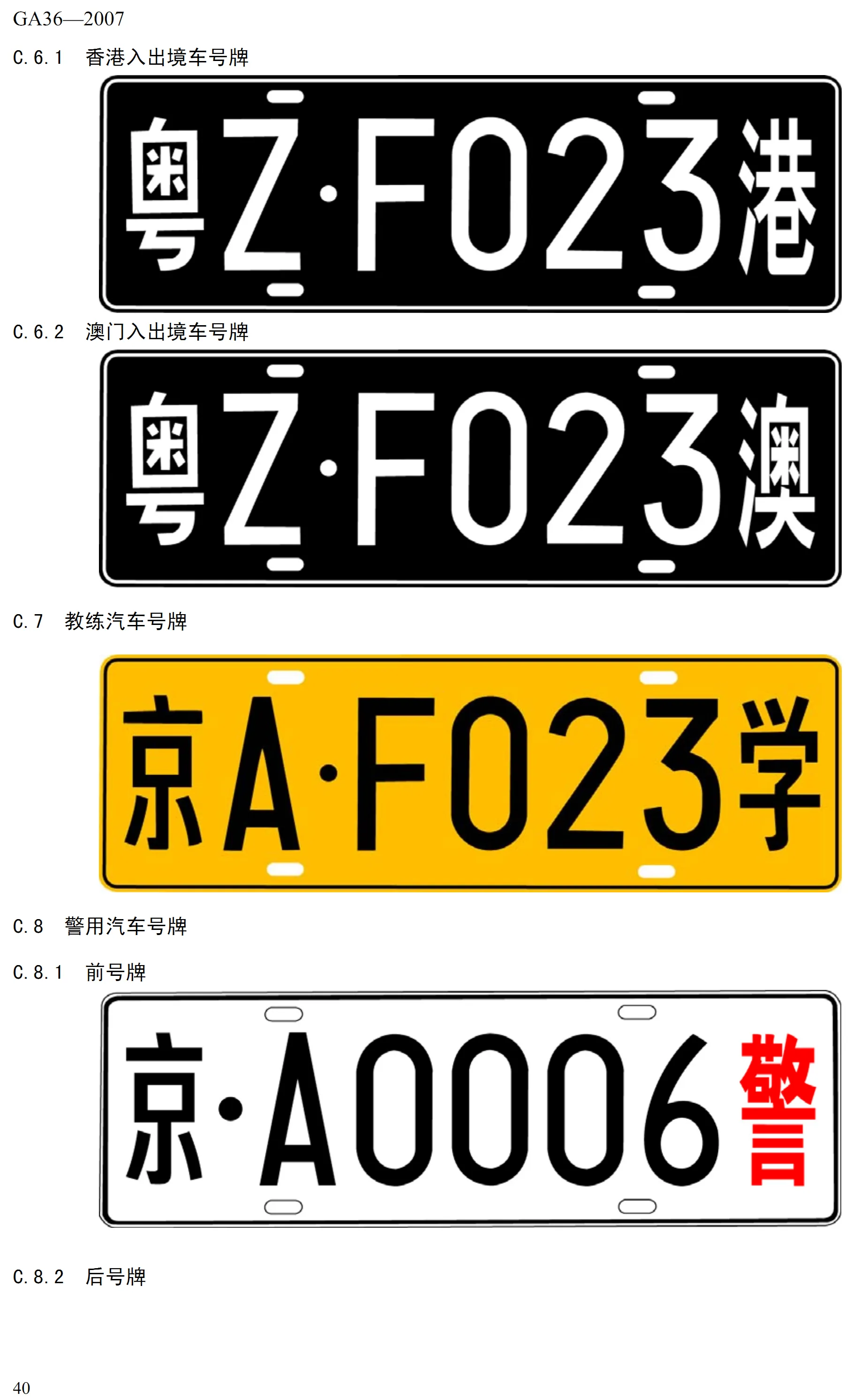 China vehicle registration plates