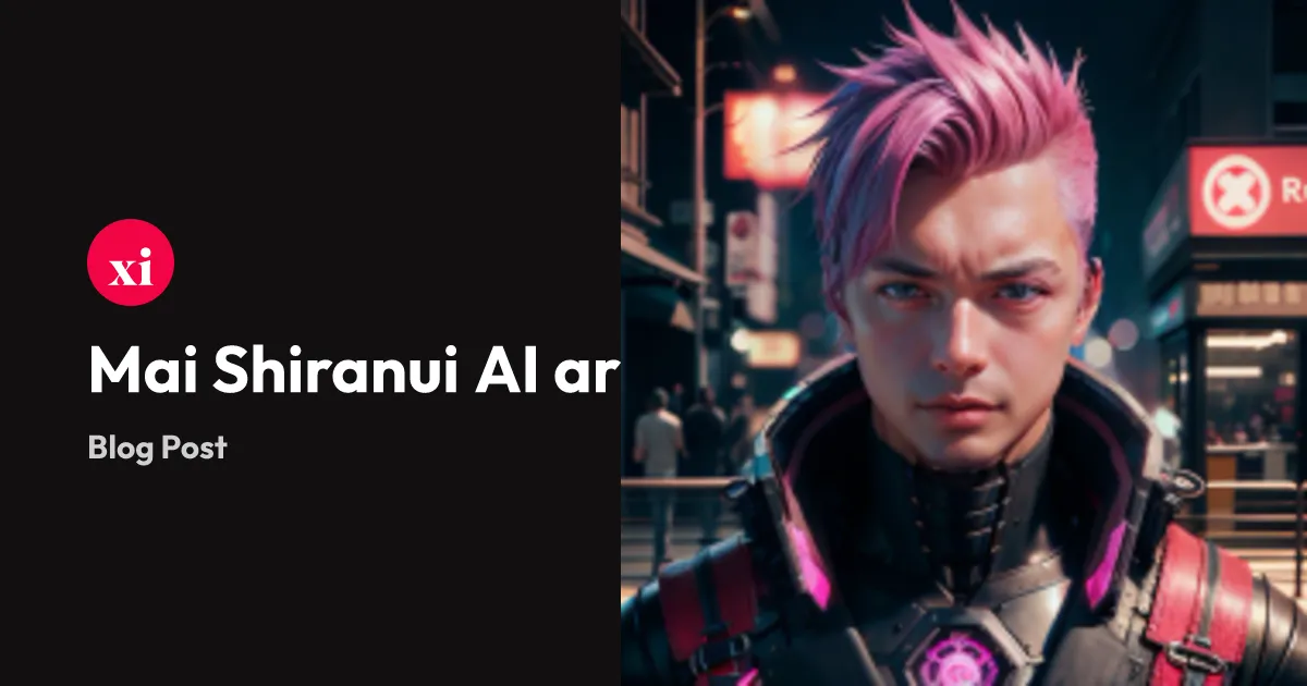 Mai Shiranui AI art | Jenxi Seow