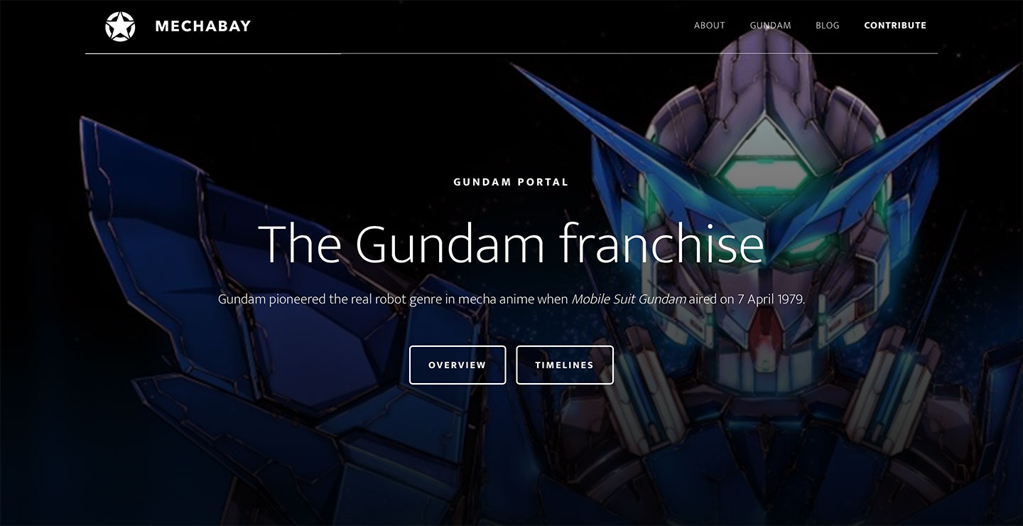 Gundam Portal on MechaBay